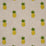 Schumacher Pineapple Embroidery Green On Natural Fabric Sample 81531