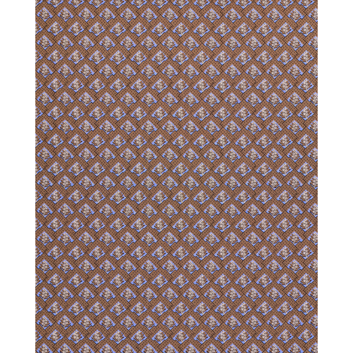 Schumacher Blair Silk Epingle Charlton Brown Fabric Sample 81601