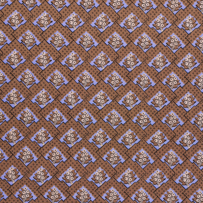 Schumacher Blair Silk Epingle Charlton Brown Fabric 81601