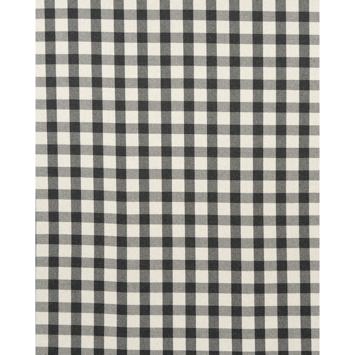 Schumacher Galt Wool Check Charcoal Fabric 81612