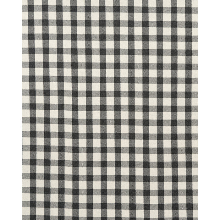 Schumacher Galt Wool Check Charcoal Fabric 81612