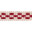 Schumacher Crawford Check Tape Narrow Cornwallis Red Trim 81621