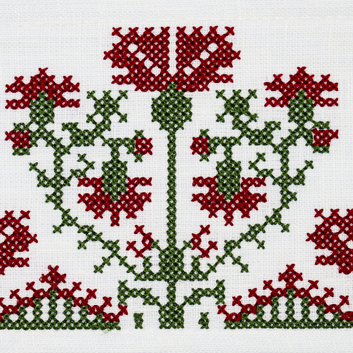 Schumacher Custis Embroidered Tape Claret Trim 81660