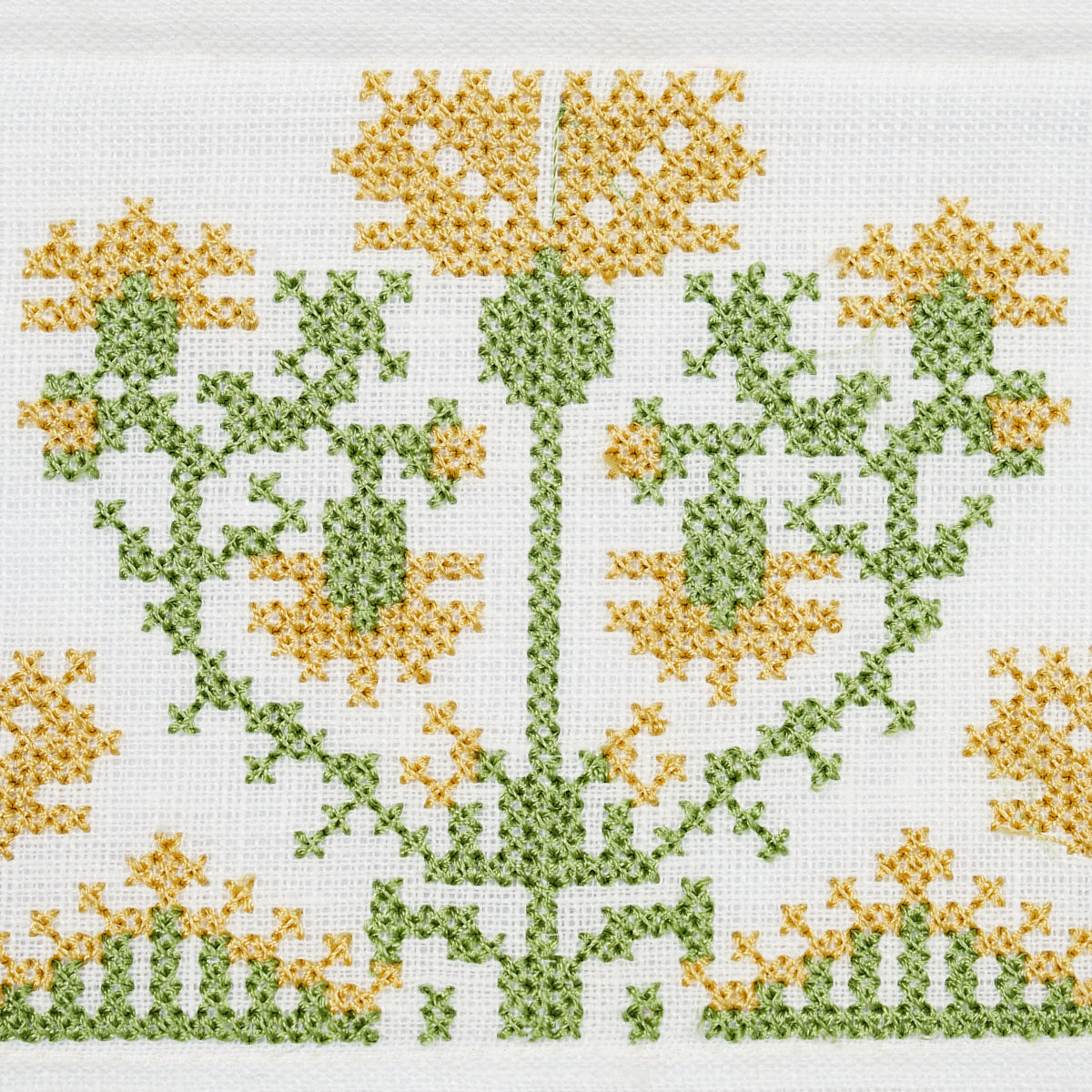 Schumacher Custis Embroidered Tape Marigold Trim 81663