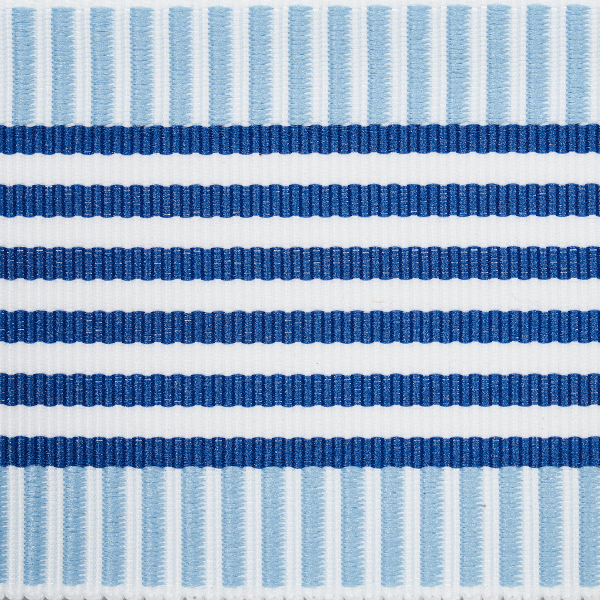 Schumacher Keket Stripe Tape Blues Trim 81690