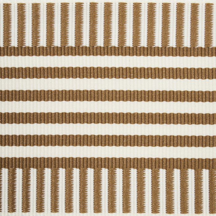 Schumacher Keket Stripe Tape Camel Trim Sample 81691