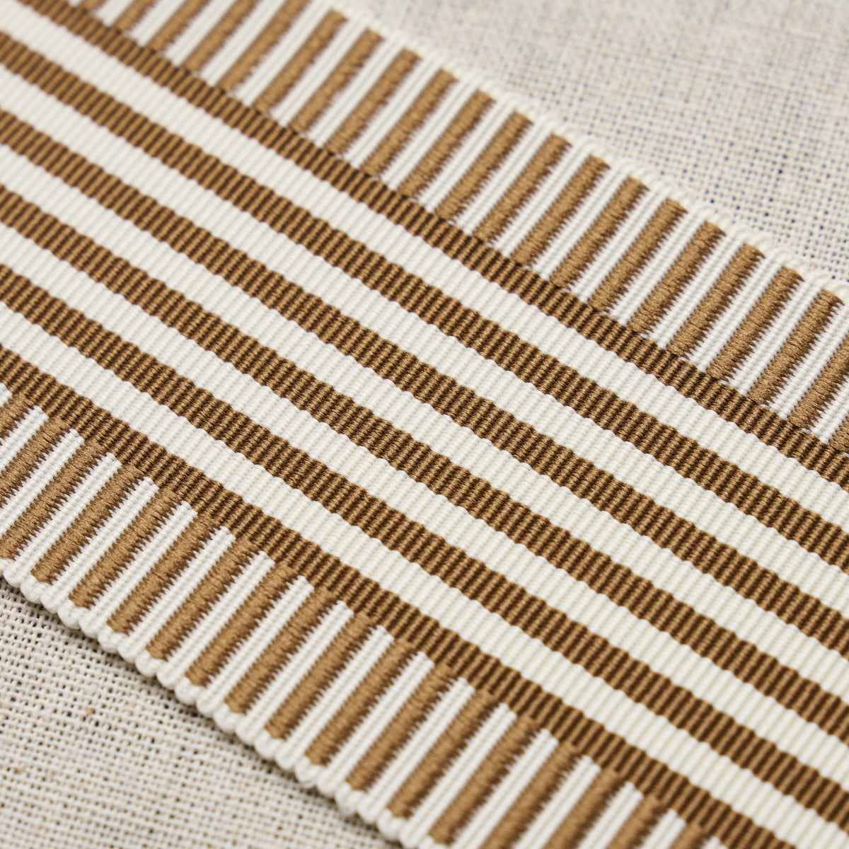 Schumacher Keket Stripe Tape Camel Trim 81691