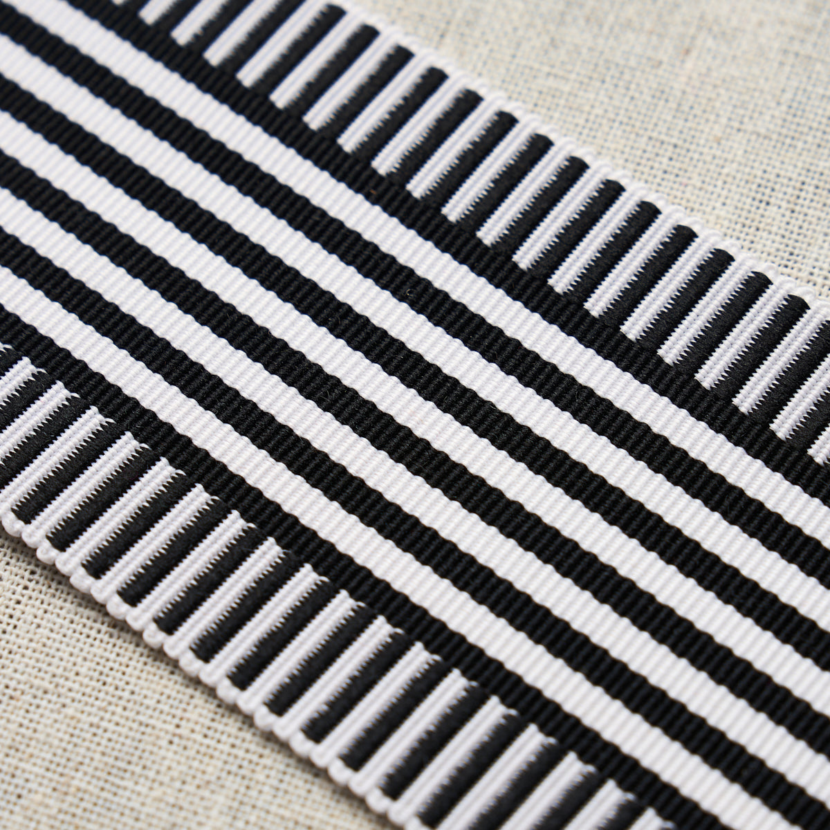 Schumacher Keket Stripe Tape Black Trim 81692