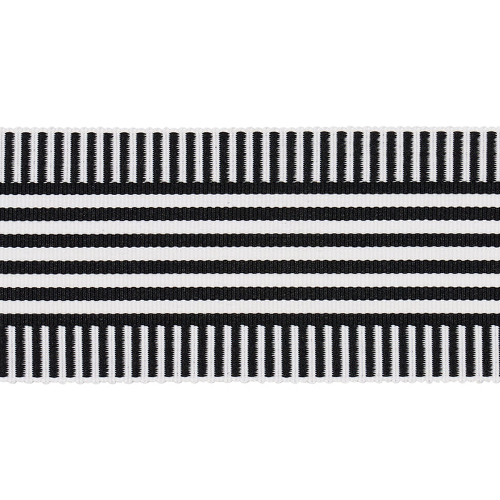 Schumacher Keket Stripe Tape Black Trim 81692