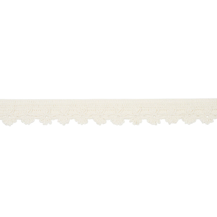 Schumacher Evelyne Crochet Trim Ivory Trim 81700