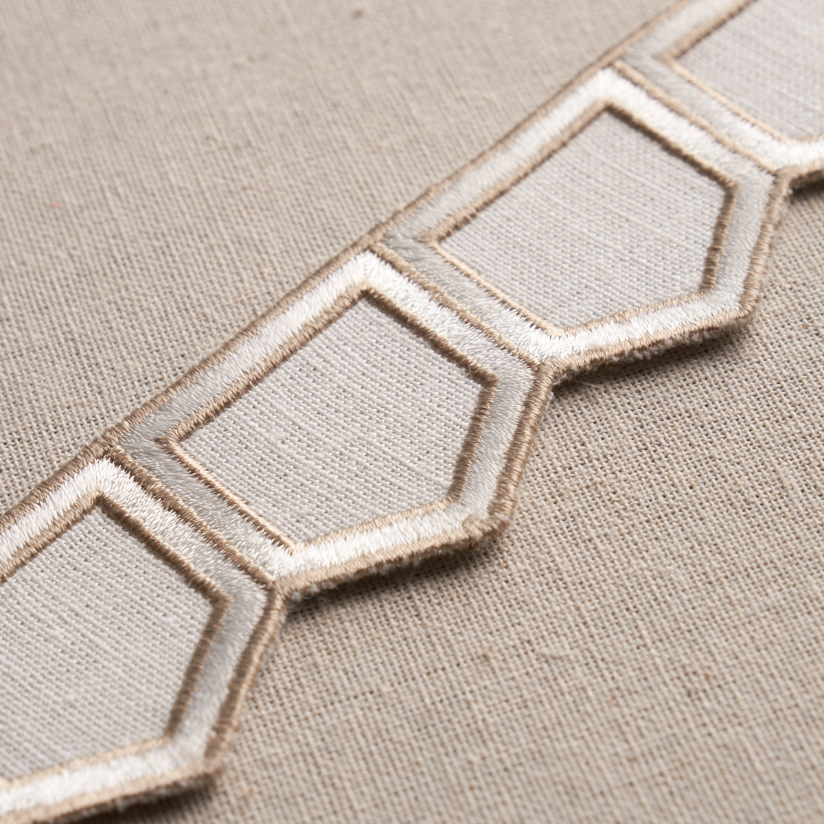 Schumacher Honeycomb Trim Ivory Trim Sample 81750