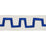 Schumacher Corbu Tape Blue Trim Sample 81771