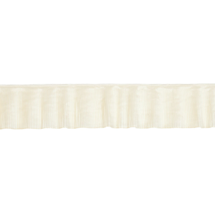 Schumacher Botticelli Silk Ruffle Trim Bone Trim 81790