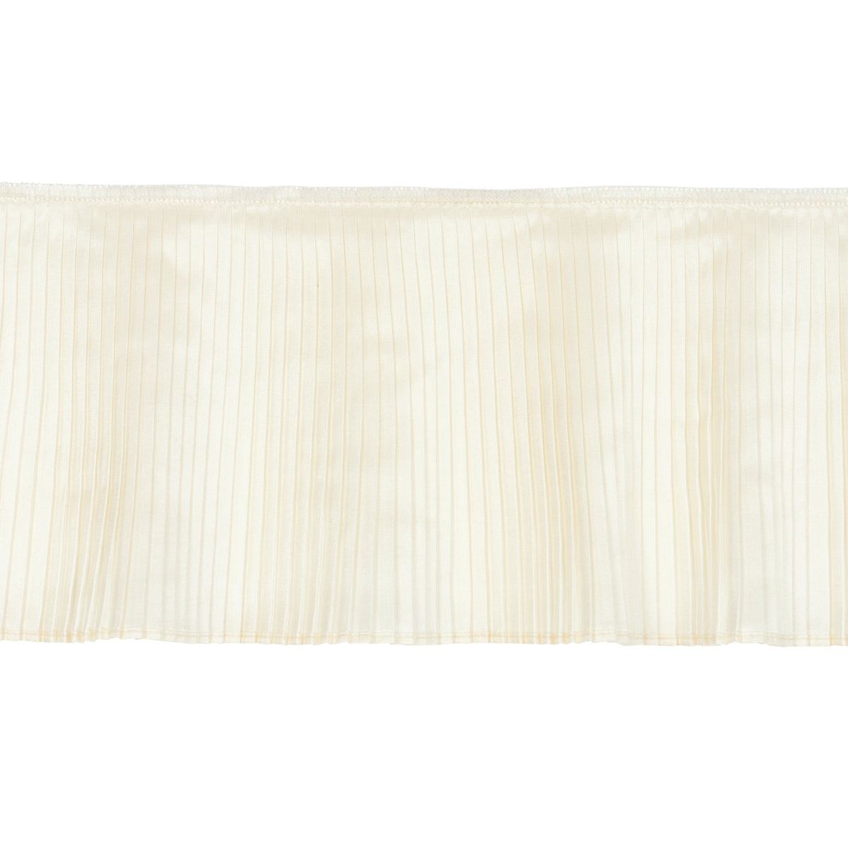 Schumacher Botticelli Silk Ruffle Trim Bone Trim Sample 81790