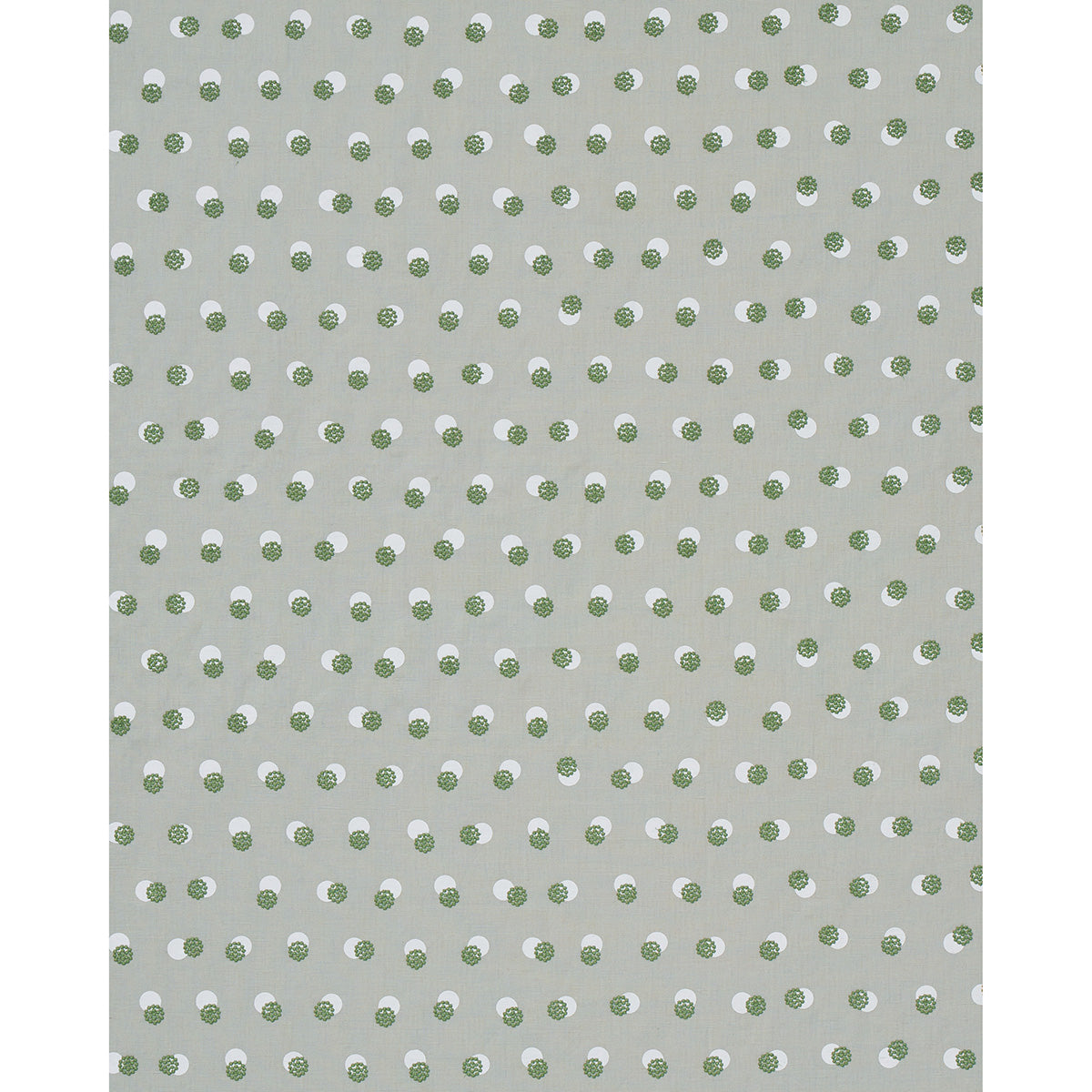 Schumacher Taylor Embroidery Green Fabric 81842