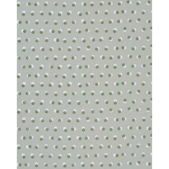 Schumacher Taylor Embroidery Green Fabric Sample 81842