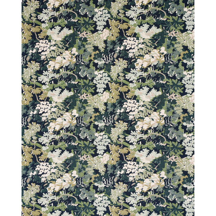 Schumacher Verdure Tapestry Peacock Fabric 81850