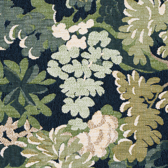 Schumacher Verdure Tapestry Peacock Fabric Sample 81850