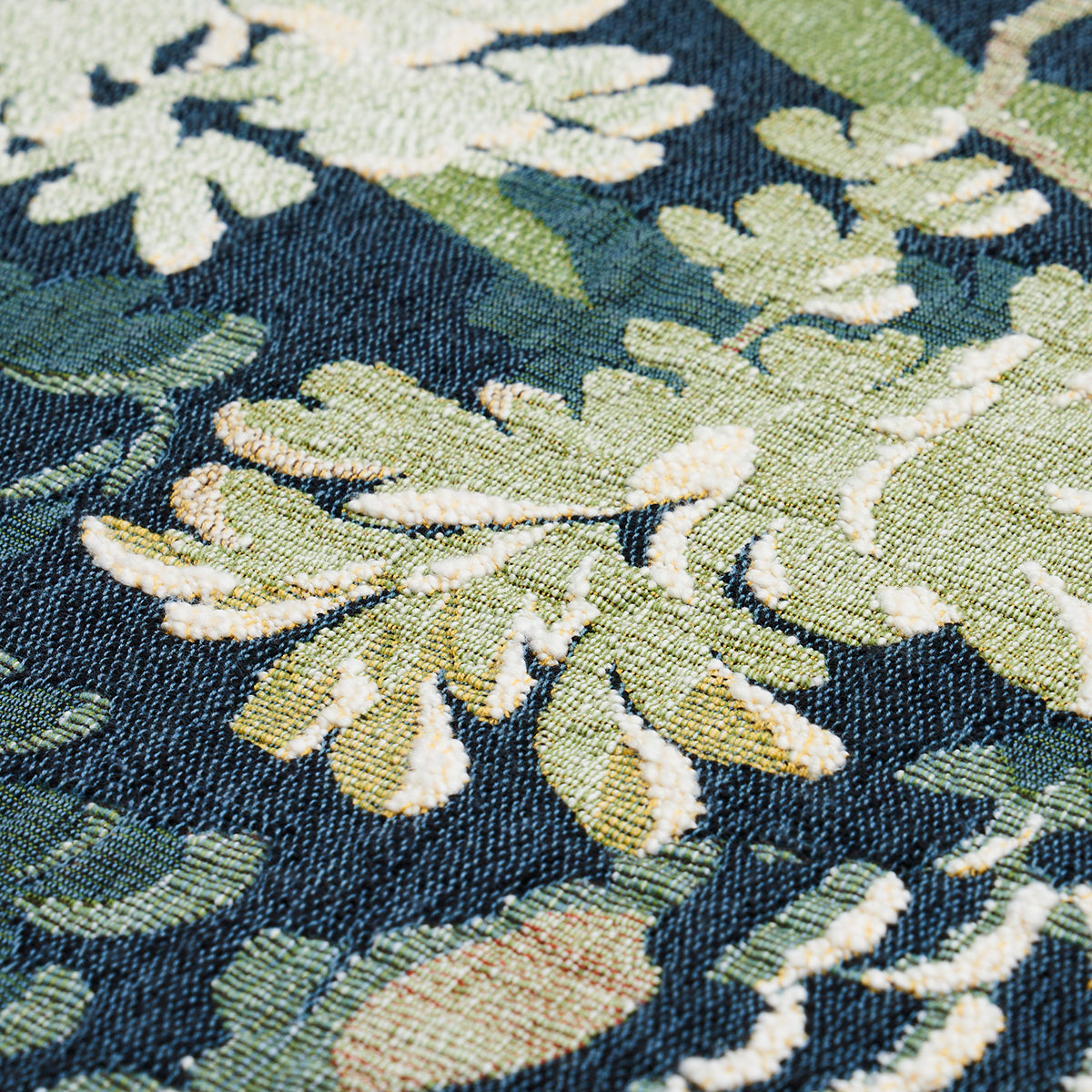 Schumacher Verdure Tapestry Peacock Fabric 81850