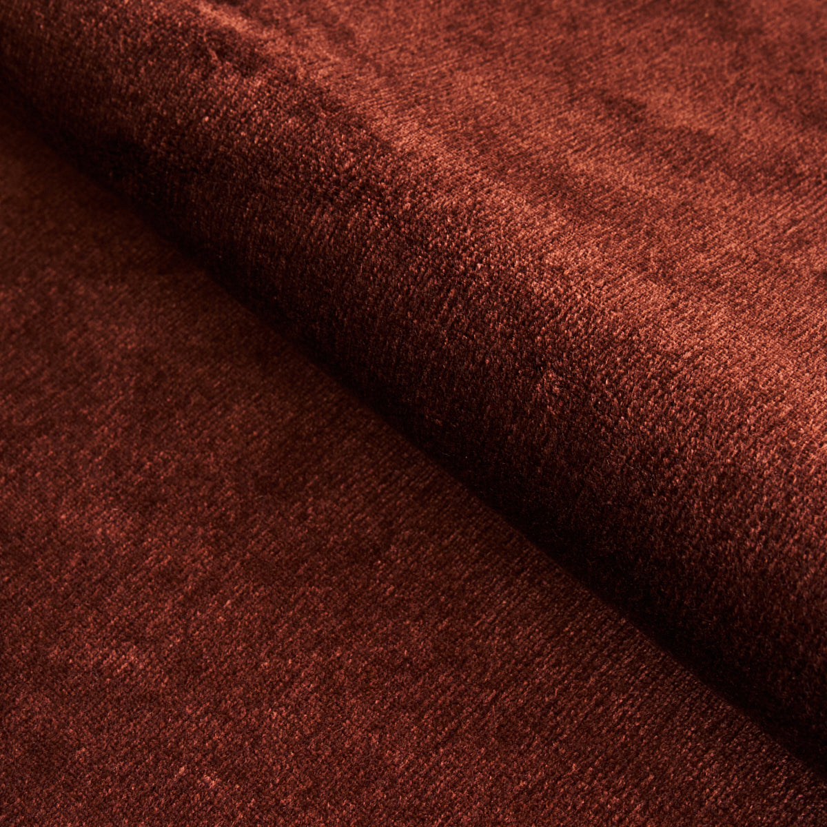 Schumacher Sumptuous Silk Wool Velvet Mahogany Fabric 81890