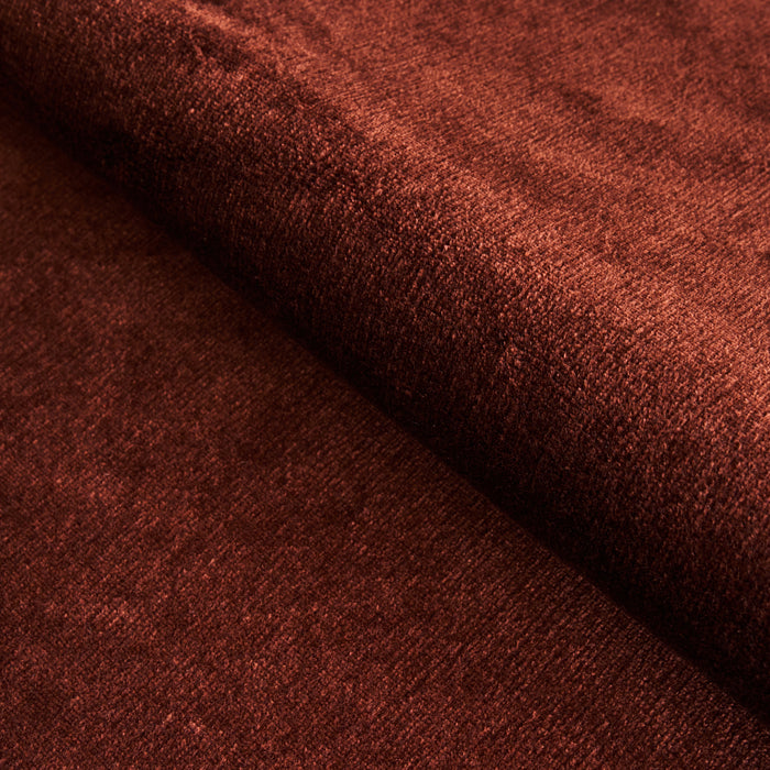 Schumacher Sumptuous Silk Wool Velvet Mahogany Fabric Sample 81890