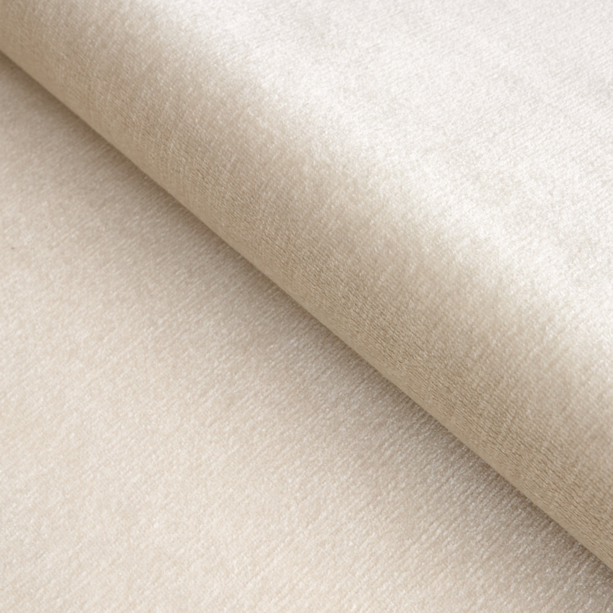 Schumacher Sumptuous Silk Wool Velvet Ivory Fabric 81893