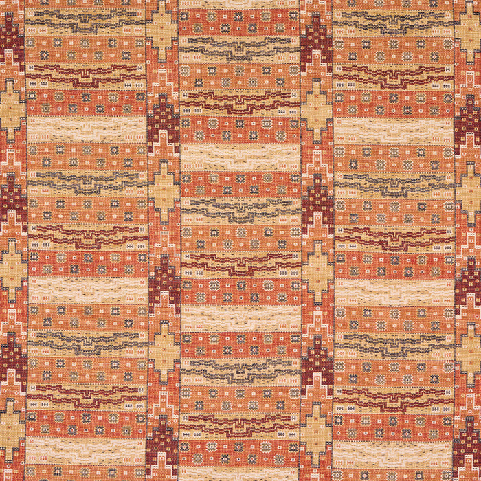 Schumacher Fairuza Flatweave Spice Fabric Sample 81990