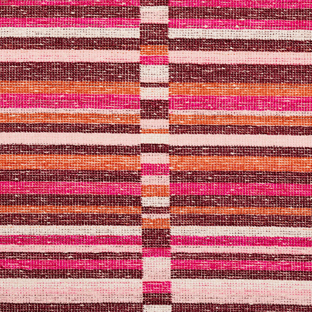 Schumacher Tierra Stripe Berry Fabric 82012