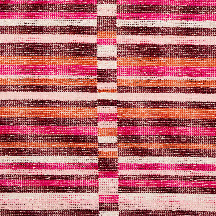 Schumacher Tierra Stripe Berry Fabric 82012