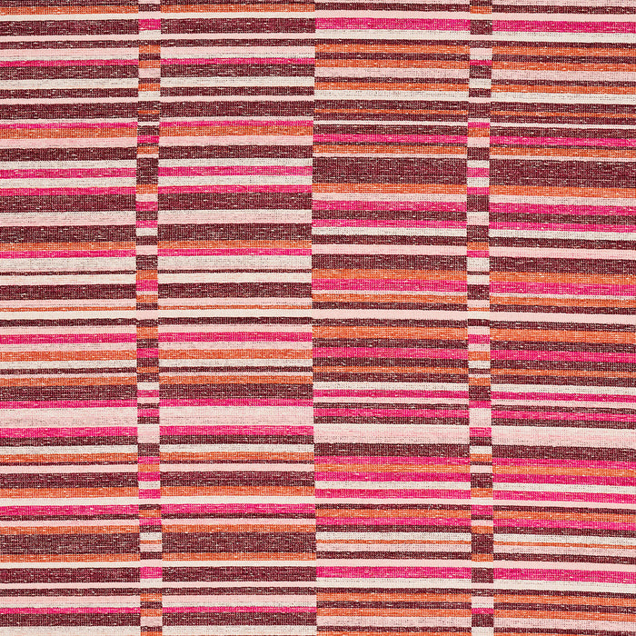 Schumacher Tierra Stripe Berry Fabric 82012