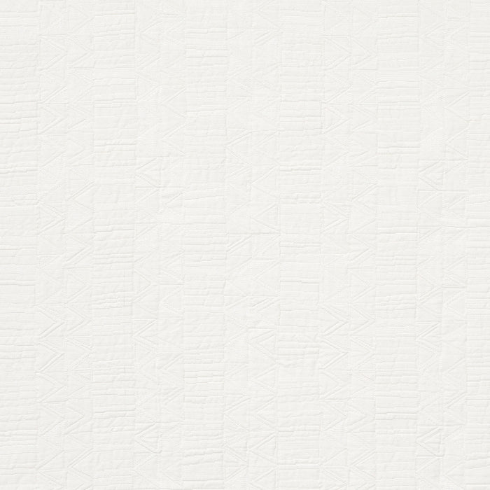 Schumacher Bizantino Quilted Weave Ivory Fabric Sample 82021