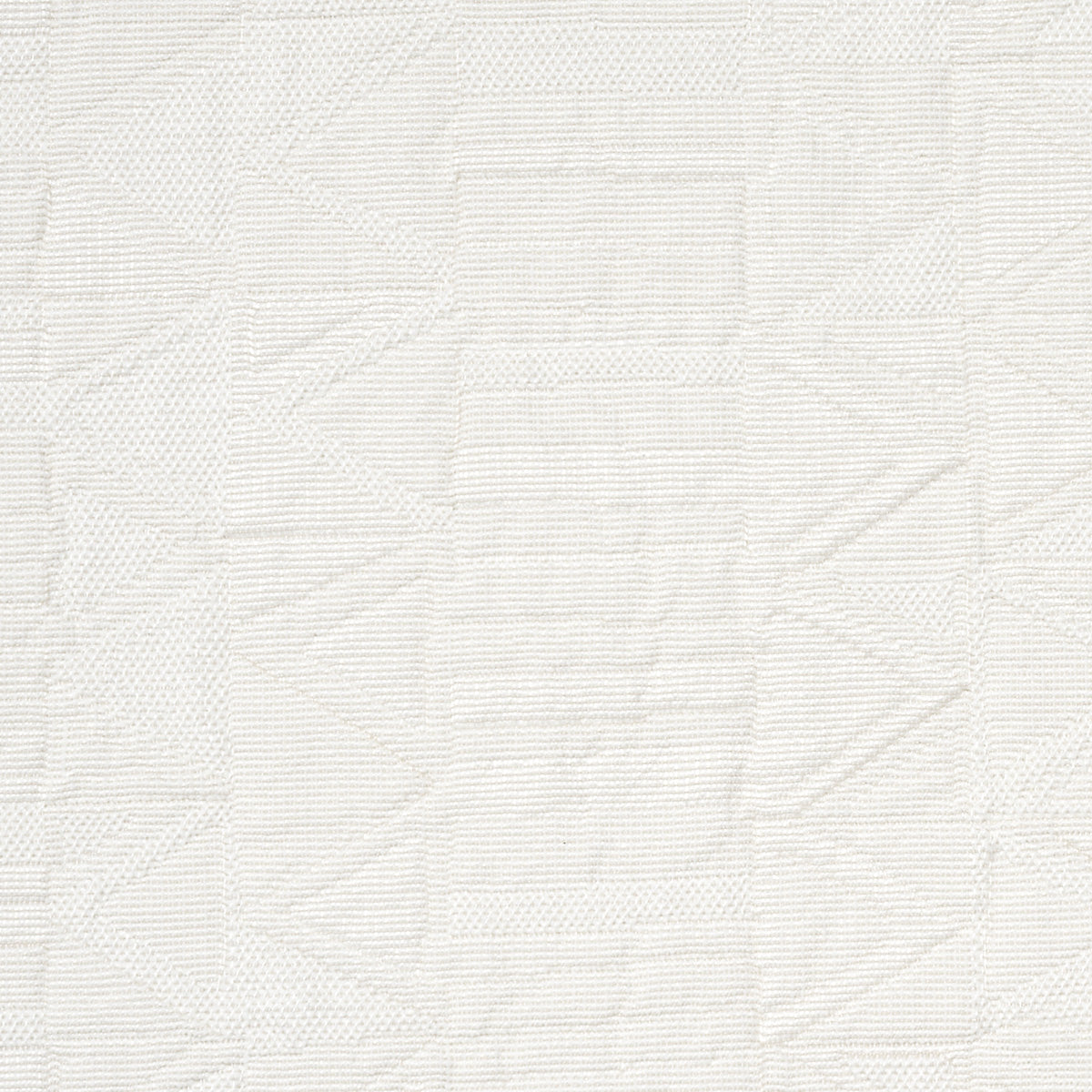 Schumacher Bizantino Quilted Weave Ivory Fabric Sample 82021