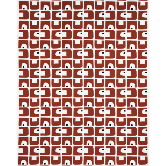 Schumacher Den Applique Clay Fabric Sample 82031