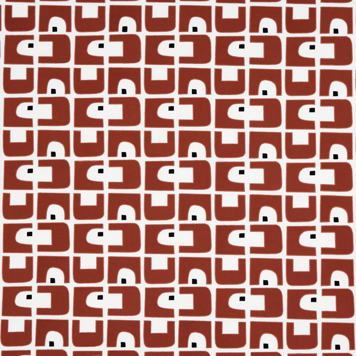 Schumacher Den Applique Clay Fabric 82031