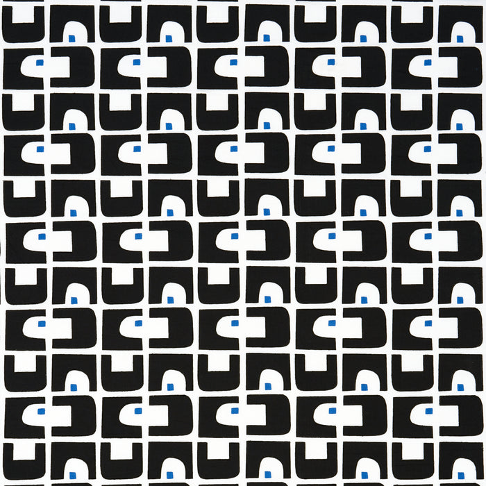 Schumacher Den Applique Carbon Fabric 82032