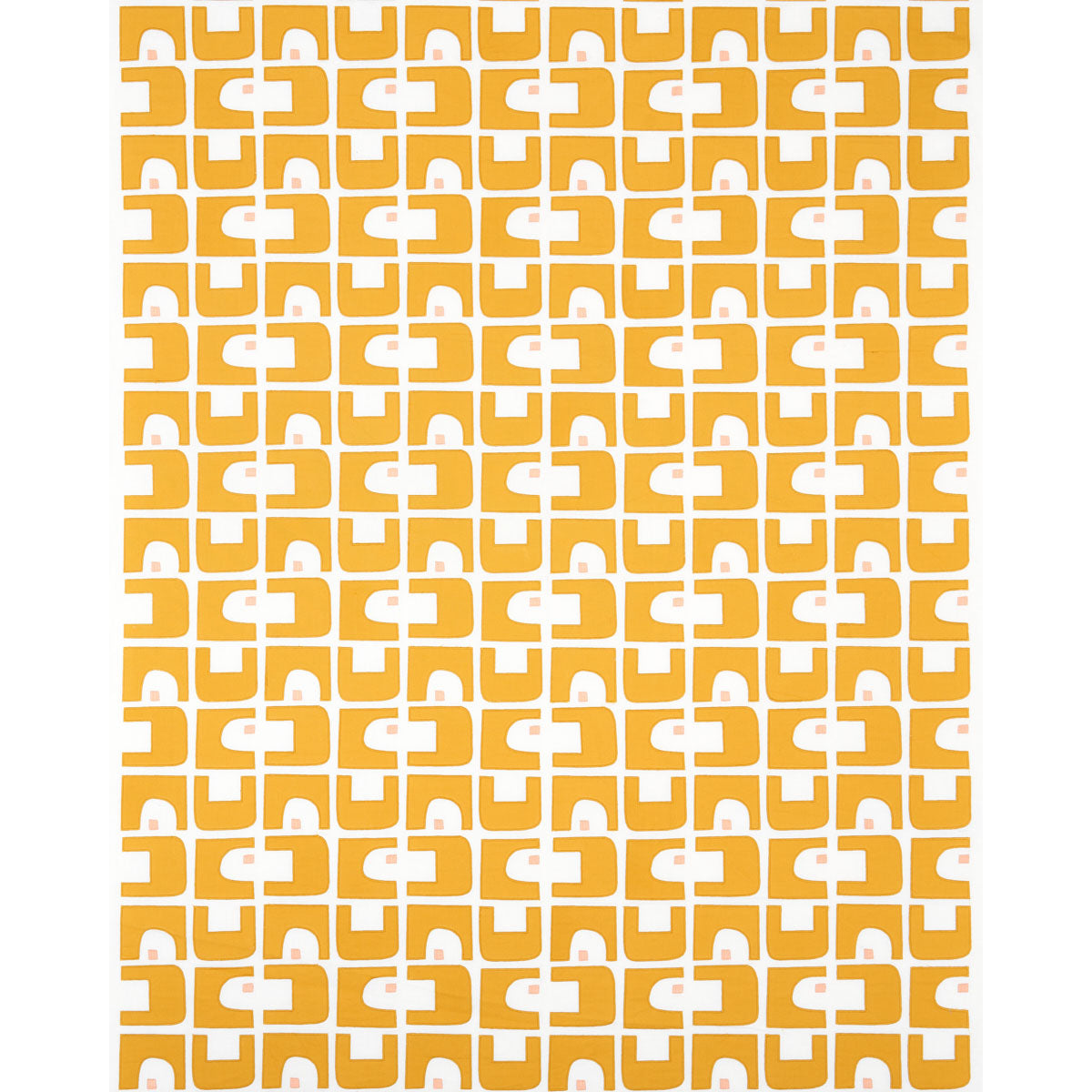 Schumacher Den Applique Ochre Fabric 82033