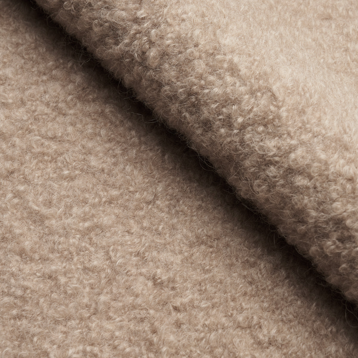 Schumacher Teddy Wool Boucle Fawn Fabric 82062