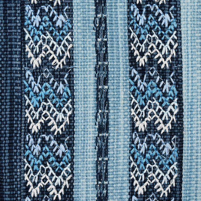 Schumacher Aravali Patchwork Denim And Indigo Fabric 82090