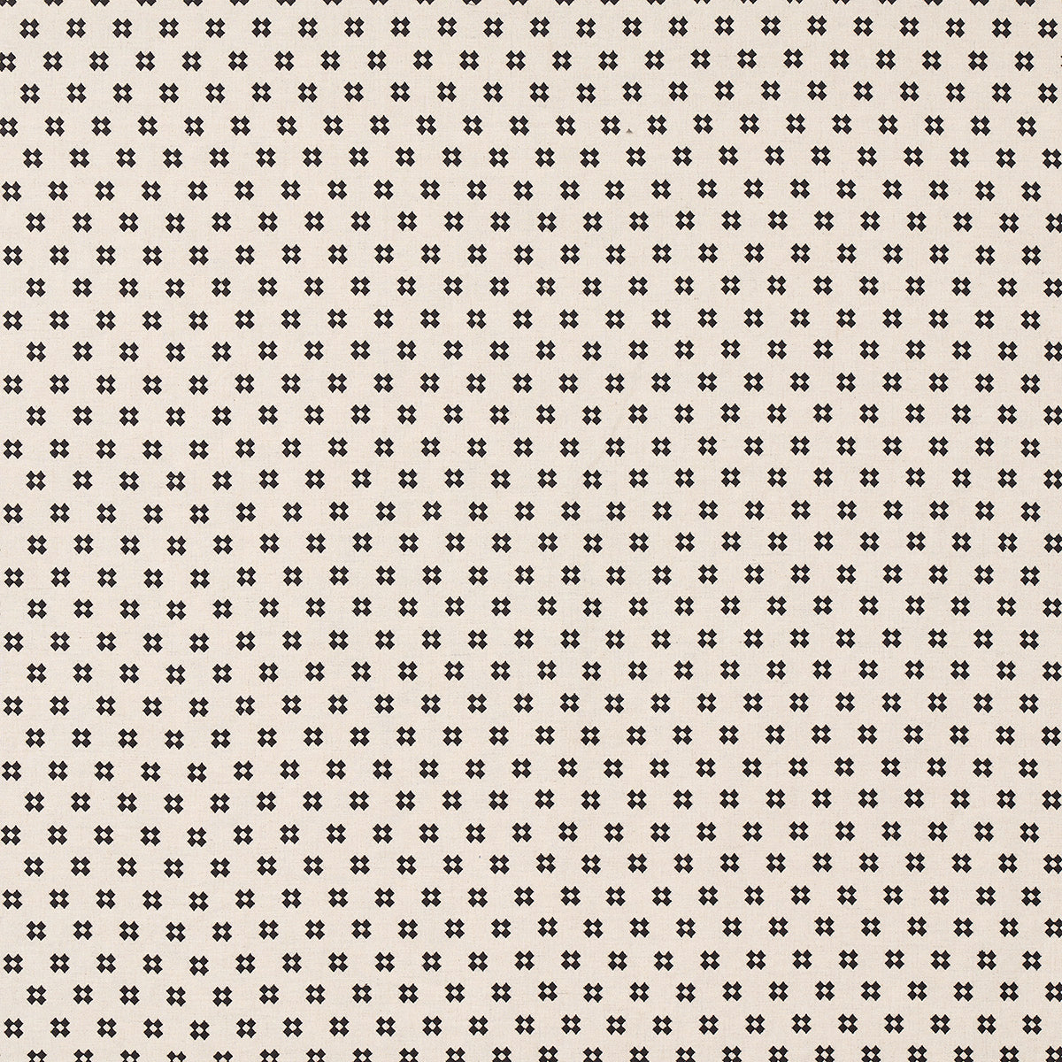 Schumacher Thandie Embroidery Carbon On Natural Fabric 82120