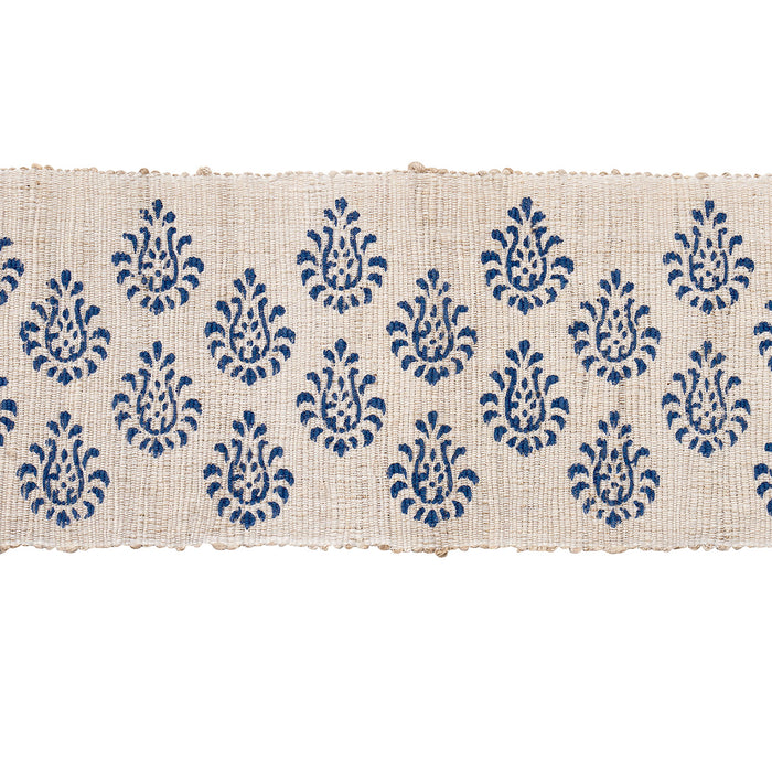 Schumacher Leila Hand Block Matka Tape Indigo Trim Sample 82130