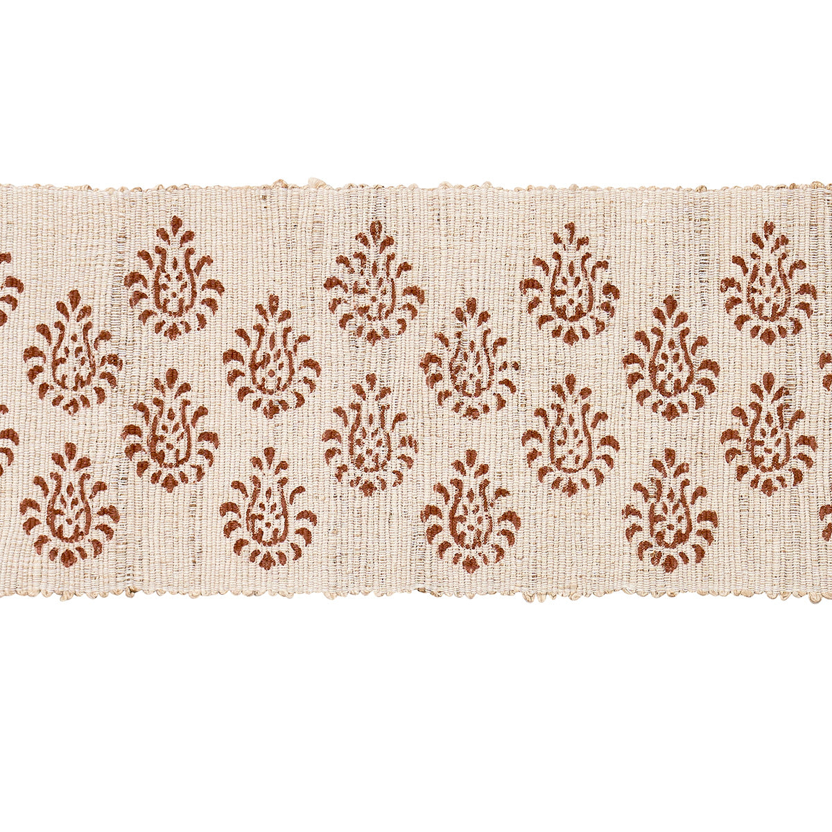 Schumacher Leila Hand Block Matka Tape Sienna Trim Sample 82131