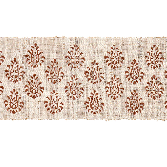 Schumacher Leila Hand Block Matka Tape Sienna Trim 82131