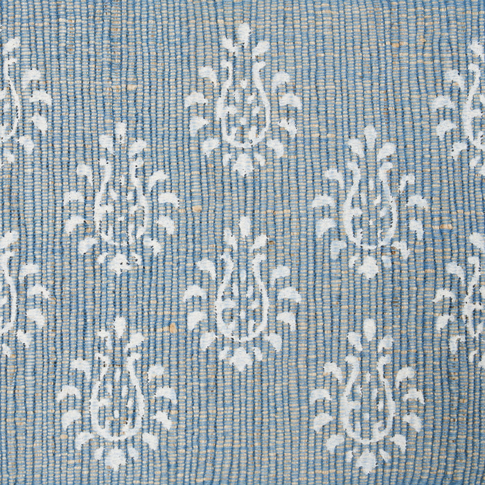 Schumacher Leila Hand Block Matka Tape Chambray Trim Sample 82132