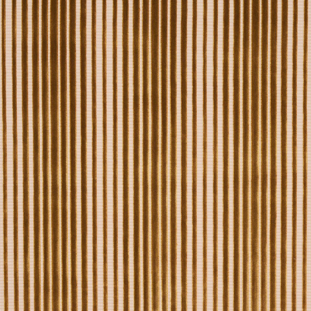 Schumacher Chimay Stripe Velvet Bronze Fabric 82151