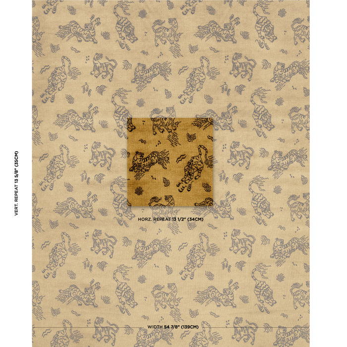 Schumacher Kinabalu Velvet Gold Fabric 82170