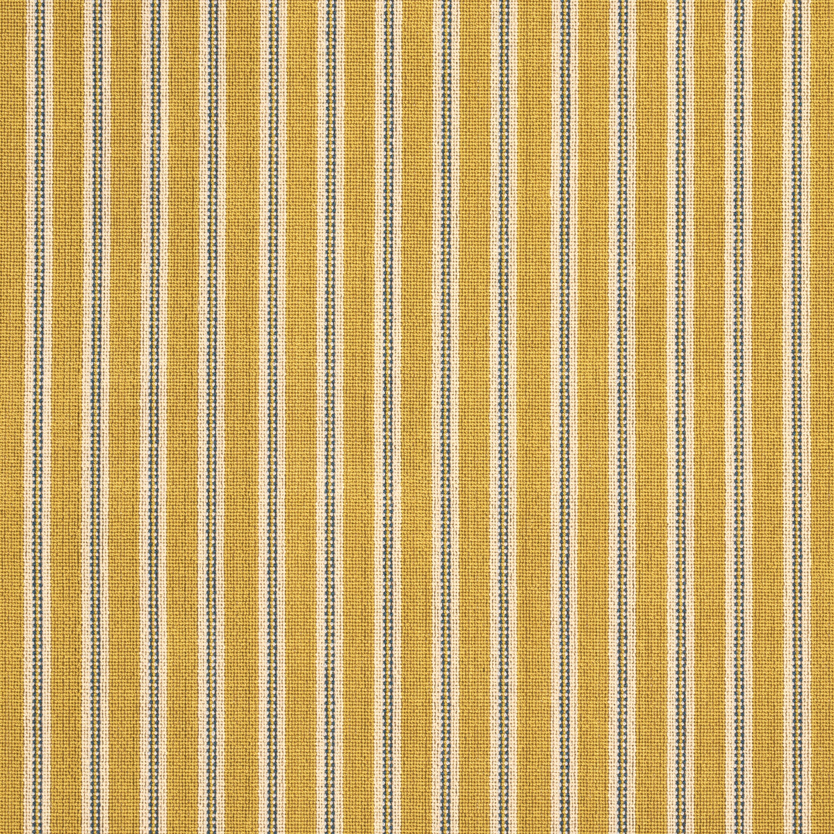 Schumacher Benson Stripe Épinglé Saffron Fabric 82182