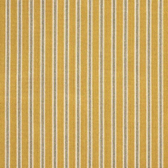 Schumacher Benson Stripe Epingle Saffron Fabric Sample 82182