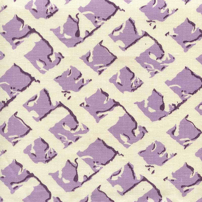 China Seas Twigs Lavender Purple Fabric Sample 8220-06