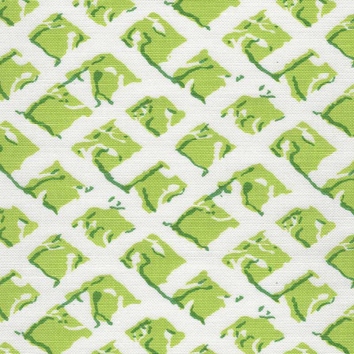 China Seas Twigs Green Lime Fabric Sample 8220-10WLC