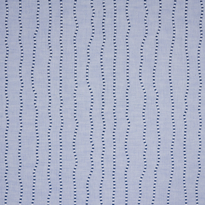 Schumacher Elodie Embroidery Chambray Fabric Sample 82231